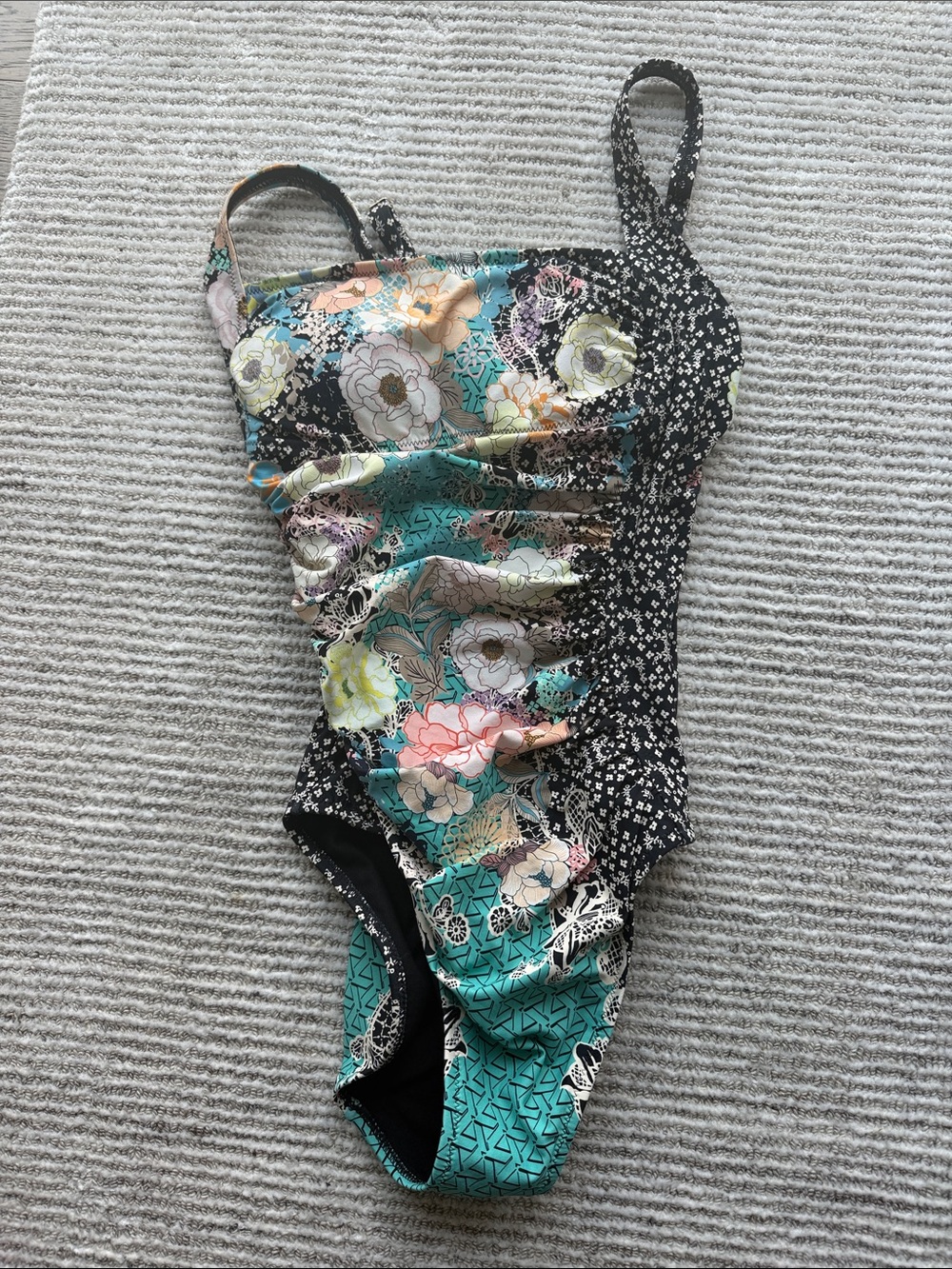 Johnny Was women’s one piece flowered bathing suit